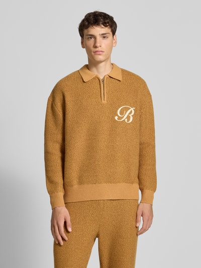 BLKVIS Strickpullover mit Polokragen Senf 4