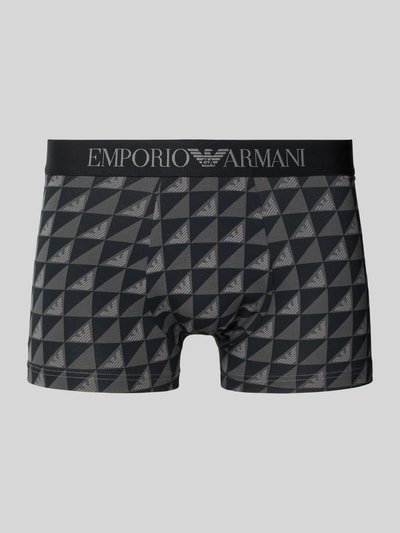 Emporio Armani Trunks mit elastischem Logo-Bund Black 1