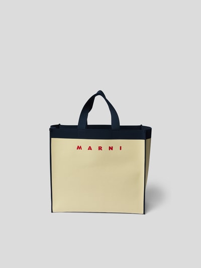 Marni Shopper mit Brand-Schriftzug Offwhite 6