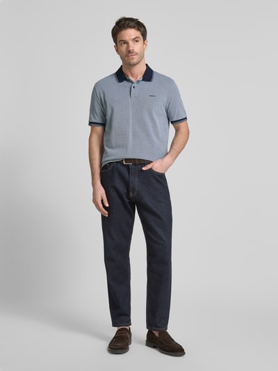 Gant Regular Fit Poloshirt mit Label-Stitching Modell 'OXFORD' Dunkelblau 1