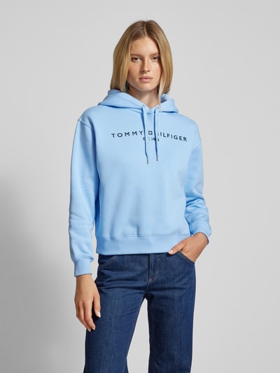 Tommy Hilfiger Hoodie mit Kapuze Hellblau 4