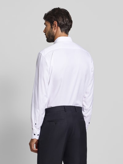 OLYMP Modern Fit Businesshemd mit Button-Down-Kragen Weiss 5