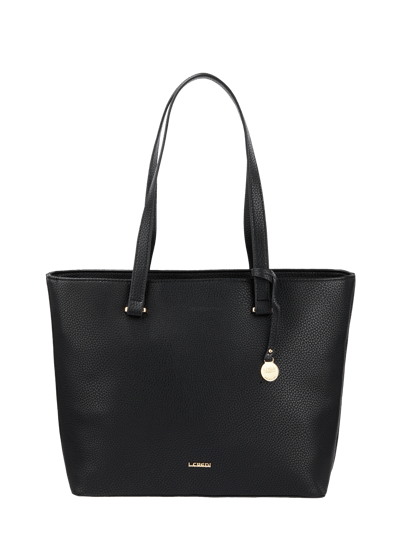 L.Credi Shopper mit Logo-Anhänger Black 1