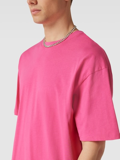 REVIEW Oversized fit T-shirt met ronde hals Neon rood - 3