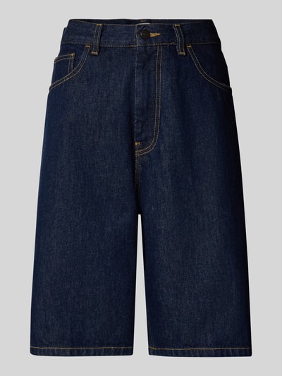 Carhartt Work In Progress Loose Fit Jeansshorts mit Eingrifftaschen Modell 'Brandon' Dunkelblau 2