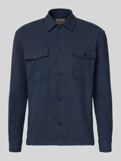 Only & Sons Kurtka koszulowa o kroju regular fit z dodatkiem wiskozy model ‘MARK’ Ciemnoniebieski 2