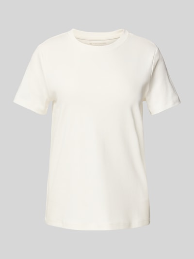 Tom Tailor Regular Fit T-Shirt aus reiner Baumwolle Offwhite 2