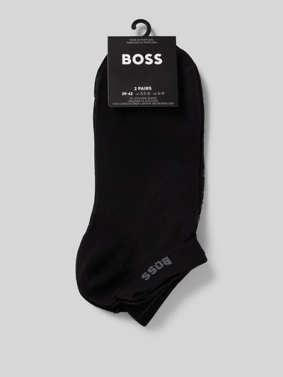 BOSS Sneakersocken mit elastischem Rippenbündchen im 2er-Pack Black 3