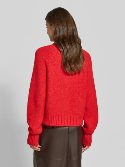 Jake*s Casual Regular Fit Strickjacke mit Woll-Anteil Kirsche 5