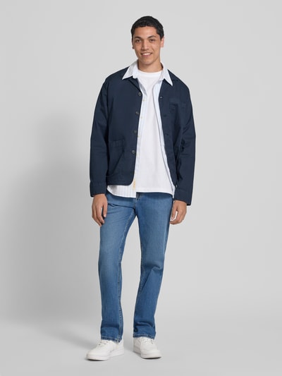 Pepe Jeans Kurtka koszulowa o kroju regular fit z mieszanki bawełny Granatowy 1