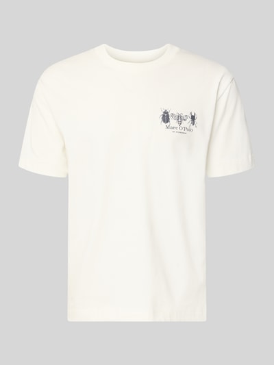 Marc O'Polo Relaxed Fit T-Shirt aus reiner Baumwolle Offwhite 2