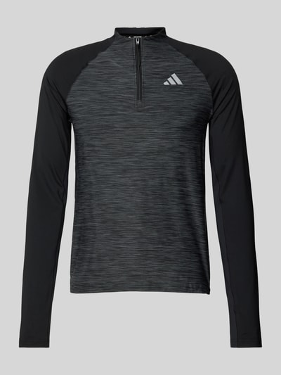 Adidas Training Longsleeve mit kurzer Reißverschlussleiste Black 2