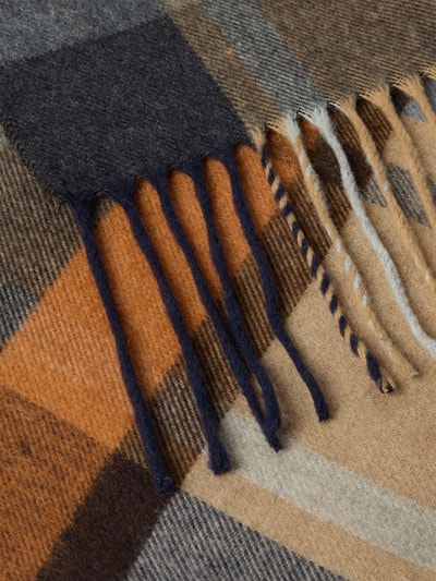 Christian Berg Men Szal z wykończeniami sznurkowymi Terakotowy 2