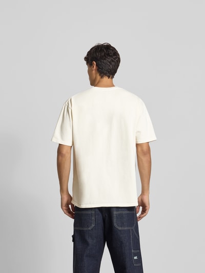 RHUDE Regular Fit T-Shirt mit Logo-Print Offwhite 5
