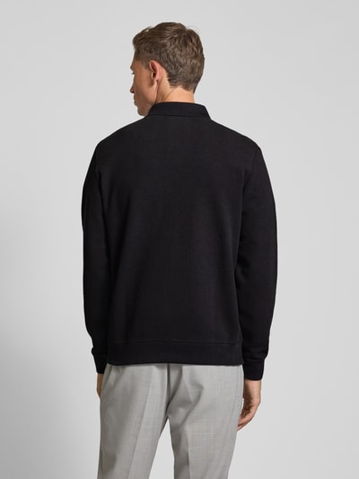 MCNEAL Kardigan z kołnierzykiem polo i zamkiem błyskawicznym Czarny 5