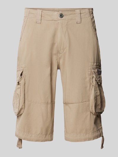 Alpha Industries Regular Fit Cargoshorts mit Tunnelzügen Modell 'JET SHORT' Sand 2