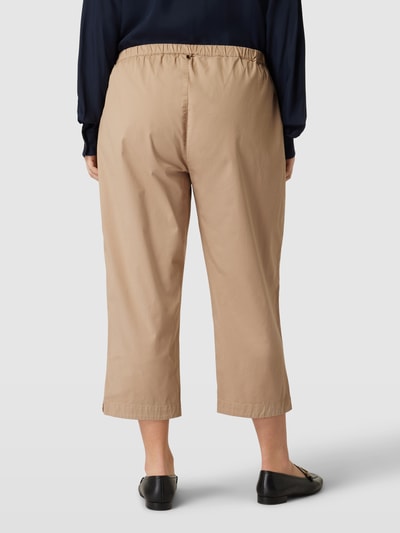 Marina Rinaldi PLUS SIZE capribroek met elastische band, model 'RECOARO' Beige - 5