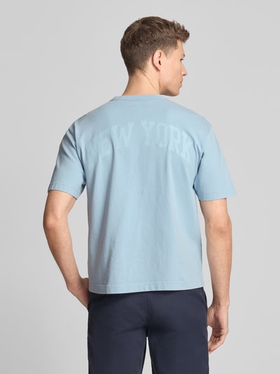GAP T-Shirt mit Logo und Rundhalsausschnitt Hellblau 5