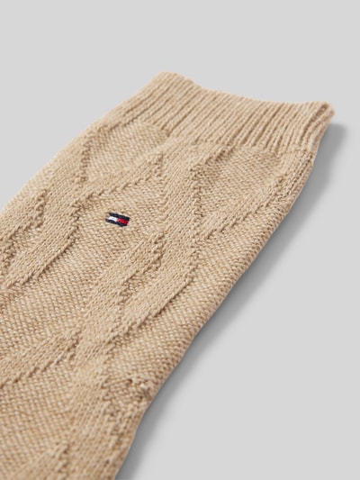 Tommy Hilfiger Socken mit Label-Detail Beige 2