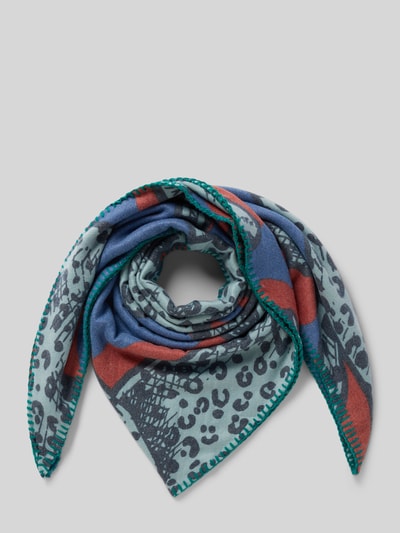 Codello Sjaal met siernaad Donkerblauw - 1