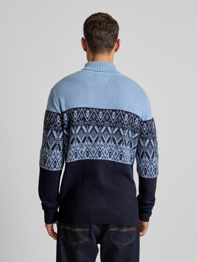 Fynch-Hatton Wollpullover mit Rollkragen Marine 5