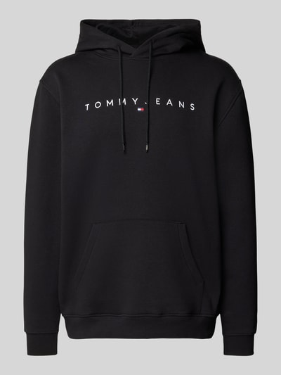 Tommy Jeans Bluza z kapturem z wyhaftowanym logo Czarny 2