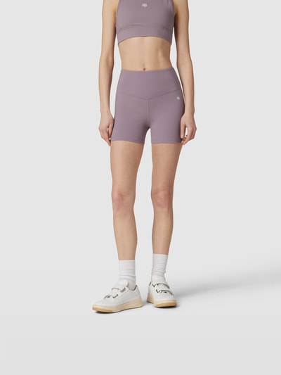 Anine Bing Radlerhose mit Label-Print Lavendel 4