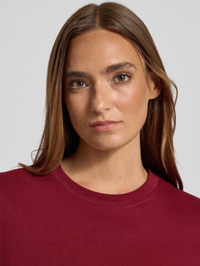 Vero Moda Regular Fit T-Shirt aus reiner Baumwolle Modell 'PAULINA' Dunkelrot 3