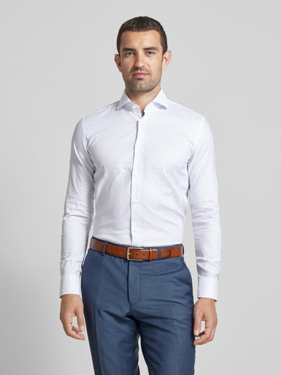 BOSS Koszula biznesowa o kroju slim fit z kołnierzykiem typu cutaway model ‘Hank’ Biały 4