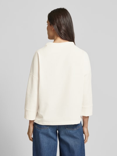 Street One Sweatshirt mit Viskose-Anteil und 3/4-Arm Offwhite 5