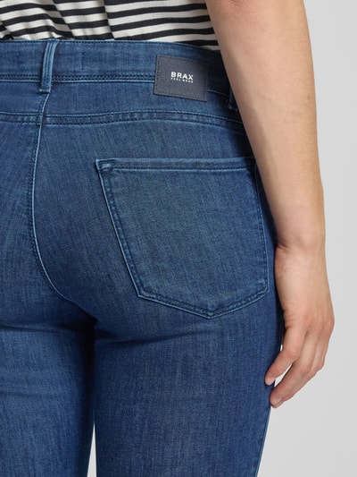 Brax Slim Fit Jeans mit Gürtelschlaufen Modell 'Shakira' Dunkelblau 3