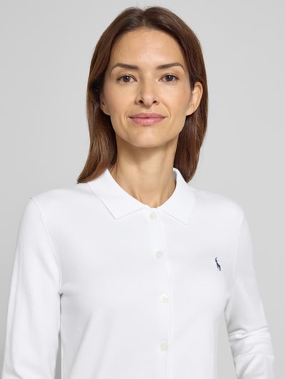 Polo Ralph Lauren Cardigan mit Umlegekragen und Logo-Stitching Weiss 3