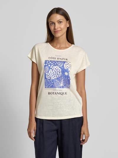 Christian Berg Woman T-shirt z nadrukowanym motywem Złamany biały 4