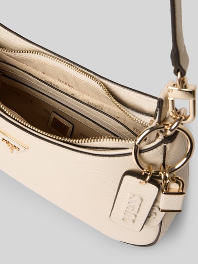 Guess Handtas met labelapplicaties, model 'NOELLE II' Ecru - 5