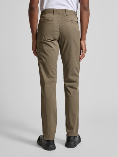 BOSS Orange Slim Fit Chino mit Gürtelschlaufen Oliv 5