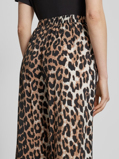 Vero Moda Ruime broek in viscosemix, model 'JOSIE' Lichtbruin - 3