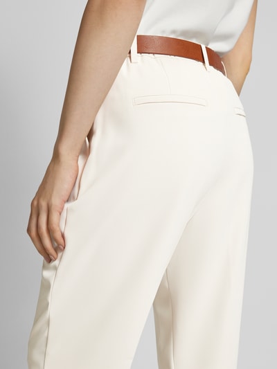 MAC Regular Fit Bundfaltenhose mit Gürtelschlaufen Modell 'Calla' Offwhite 3