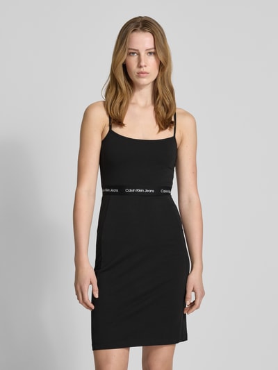 Calvin Klein Jeans Minikleid mit Spaghettiträgern Black 4