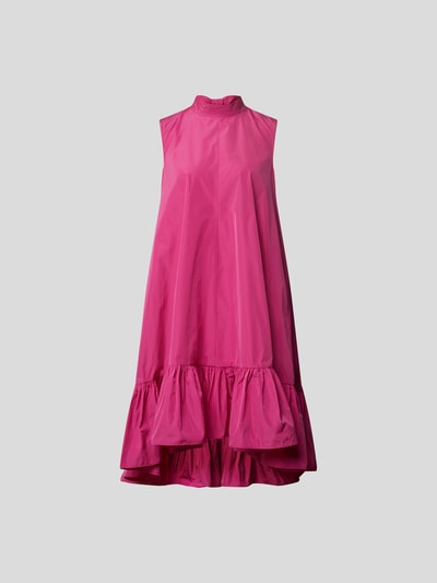 RED Valentino Vokuhila-Kleid mit Stehkragen Rose 2