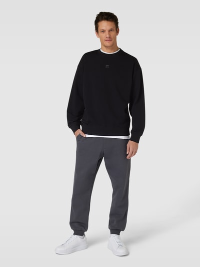 HUGO Sweatshirt mit Label-Patch Black 1