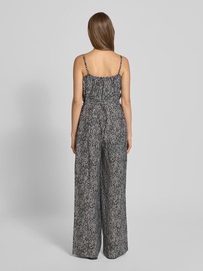 s.Oliver RED LABEL Kombinezon o kroju relaxed fit z mieszanki lnu i wiskozy Czarny 5