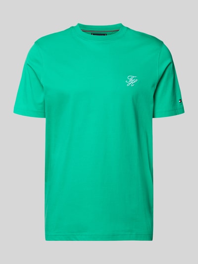 Tommy Hilfiger Regular Fit T-Shirt aus reiner Baumwolle Gruen 2