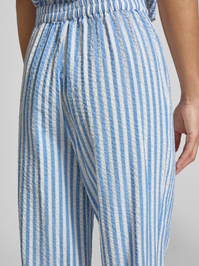 PIECES Straight Leg Hose aus reiner Baumwolle Modell 'TINNA' Hellblau 3