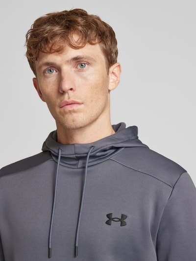 Under Armour Bluza z kapturem z nadrukiem z logo Antracytowy 3