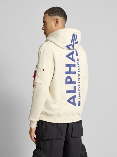 Alpha Industries Hoodie mit Kapuze Offwhite 5