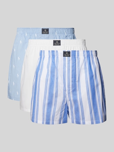 Polo Ralph Lauren Underwear Boxershort met elastische logoband in een set van 3 stuks Lichtblauw - 1