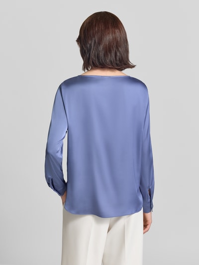 EMME Blusenshirt mit Rundhalsausschnitt Modell 'CURSORE' Hellblau 5