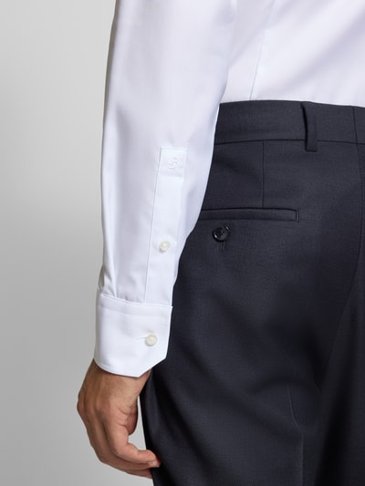 BOSS Slim fit zakelijk overhemd van puur katoen Wit - 3