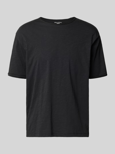 Produktfoto, Relaxed Fit T-Shirt aus reiner Baumwolle von Marc O'Polo Denim, Optik: Unifarben, Passform: Relaxed-Fit, Rundhals, Ärmelform: Kurzarm, Raw Cut Saum, Material: reine Baumwolle