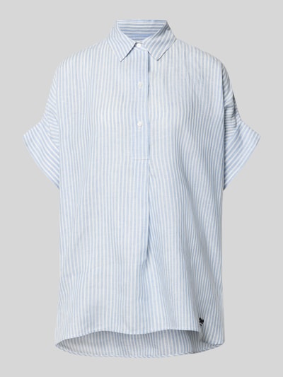 Weekend Max Mara Oversized linnen blouse met korte mouw model 'VERVE' Lichtblauw - 2